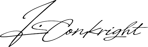 J. Conkright signature in elegant handwritten script